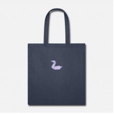 Origami Duck Navy Tote Bag